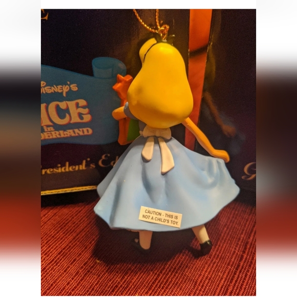 Disney Grolier Presidents Edition Alice & Mad Hatter Ornaments BRAND NEW! - Picture 5 of 12